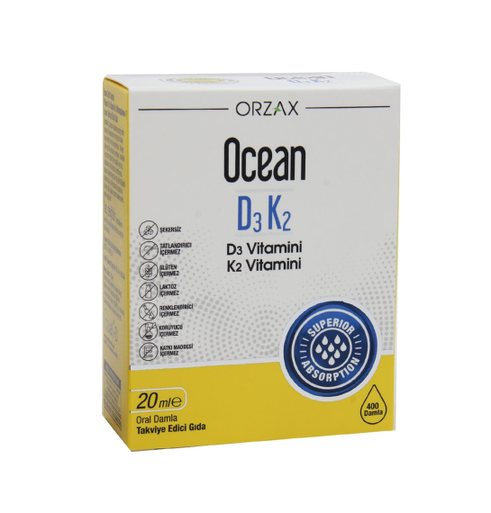 Ocean Vitamin D3/K2 damla 20 ml - 1
