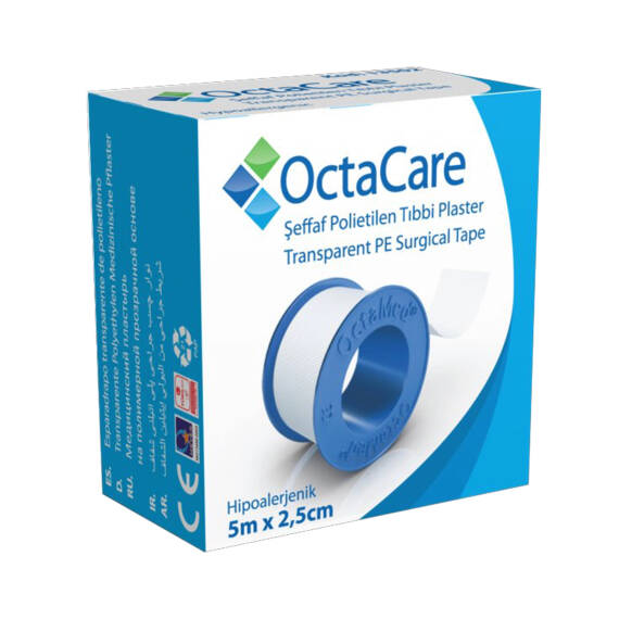 OCTACARE 13502 SEFFAF PE TIBBI PLASTER 5MX2,5CM - 1