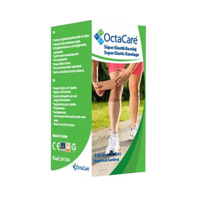 OCTACARE 24104 SUPER ELASTIK BANDAJ 10 CM X 4,5 M - OCTACARE