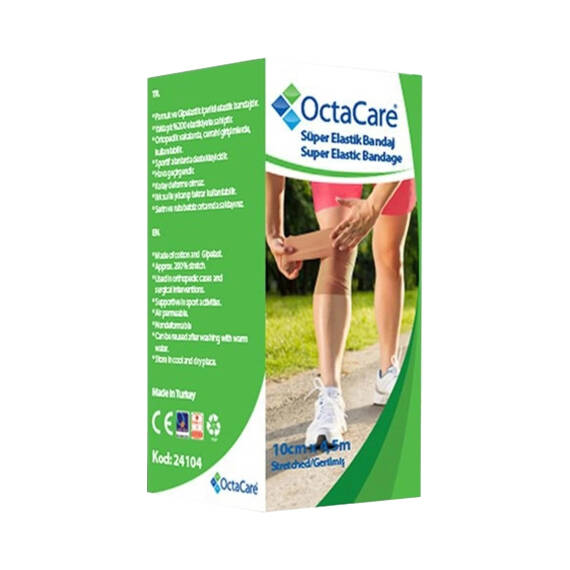 OCTACARE 24104 SUPER ELASTIK BANDAJ 10 CM X 4,5 M - 1