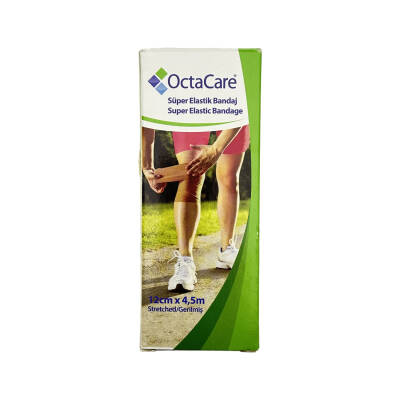 Octacare 24124 Super Elastik Bandaj 12 Cm X 4, 5 M - OCTACARE