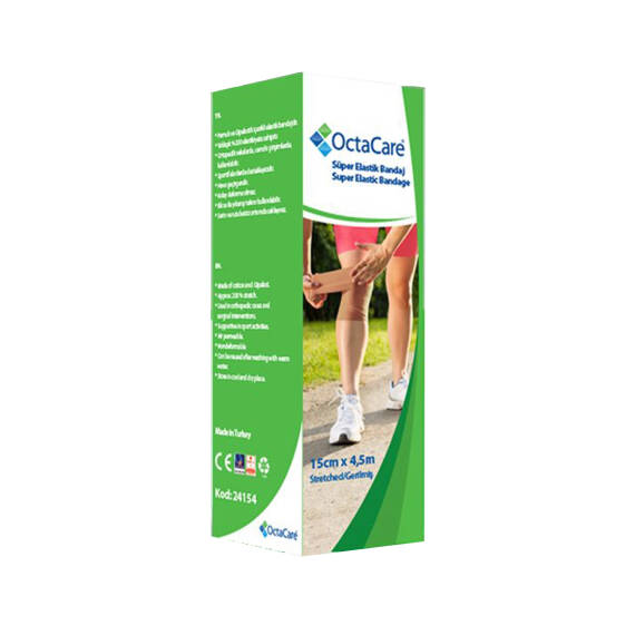 OCTACARE 24154 SUPER ELASTIK BANDAJ 15 CM X 4,5 M - 1