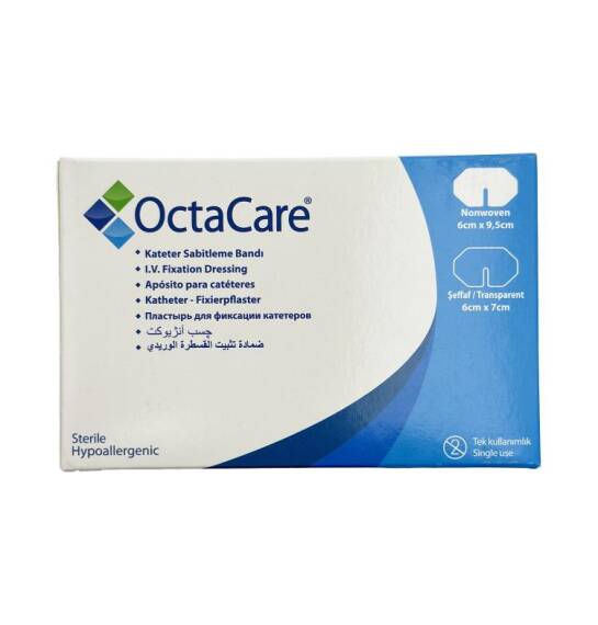 Octacare Nonwoven katetr sabitləmə plastrı 6 sm x 9,5 sm - 1