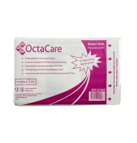 Octacare Şəffaf-su keçirməyən plastr 5 sm x 7,5 sm - 1