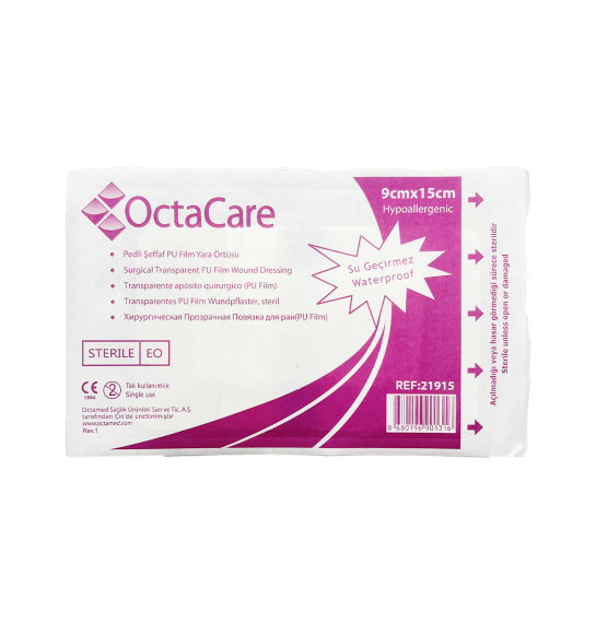 Octacare Şəffaf-su keçirməyən plastr 9 sm x 15 sm - 1