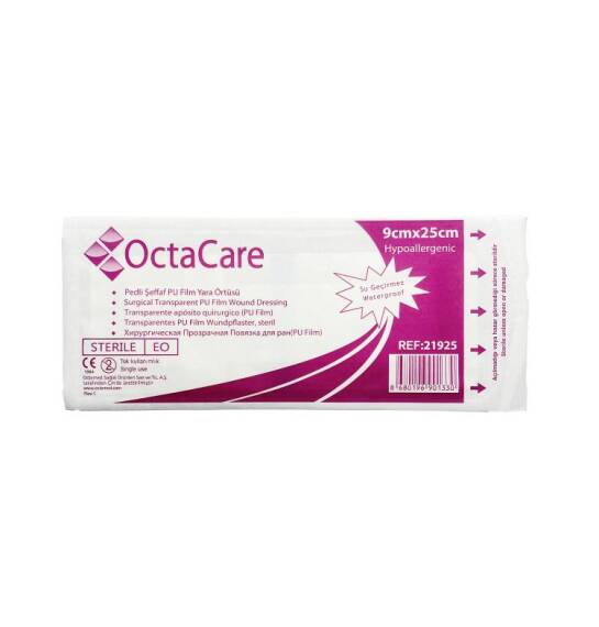 Octacare Şəffaf-su keçirməyən plastr 9 sm x 25 sm - 1