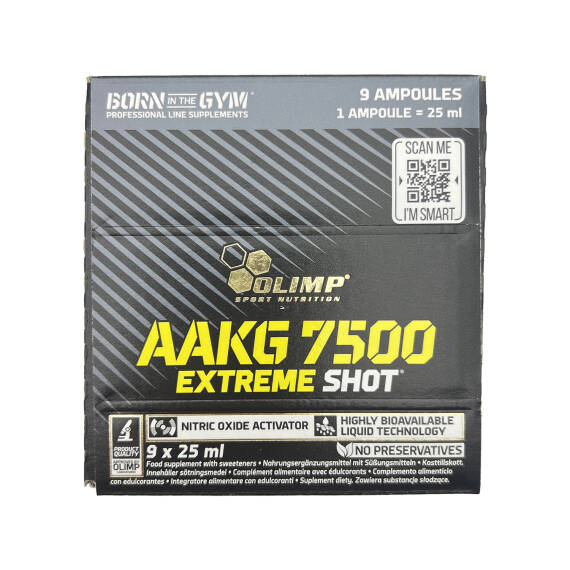 OLIMP 1063 AAKG 7500 EXTREME SHOT CHERRY FLAVOUR 9X25ML - 1