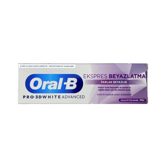 ORAL-B PRO 3DW ADV EXPRESS GLOSSY WHITE 75ML 2995 - 1