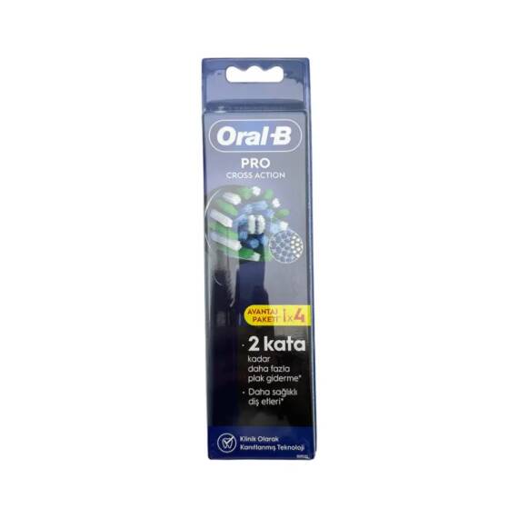 ORAL-B PRO CROSS ACTION BLACK DIS FIRCASI BASLIGI X4 5950 - 1