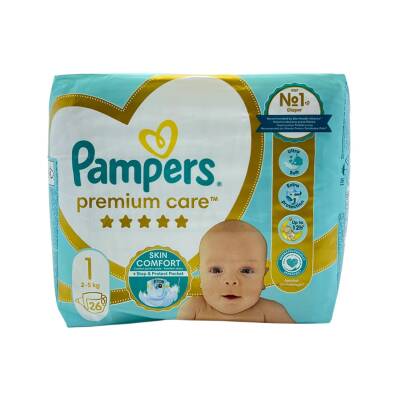 PAMPERS PREMIUM CARE N1 26 EDED 2-5KG 4614 - PAMPERS