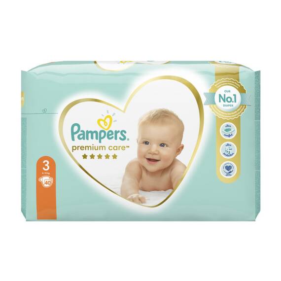 Pampers Premium Care N3 6-10 kq N40 - 1