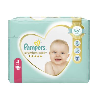 Pampers Premium Care N4 9-14 kq N34 - PAMPERS