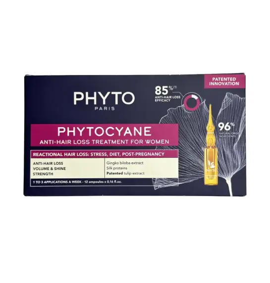 Phyto Phytocyane Women Reactive Hairloss 5 ml 12 ədədli ampul - 1