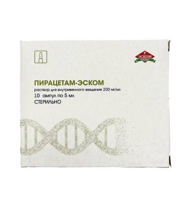 Pirasetam-Eskom 20% 5 ml N10 ampul - 