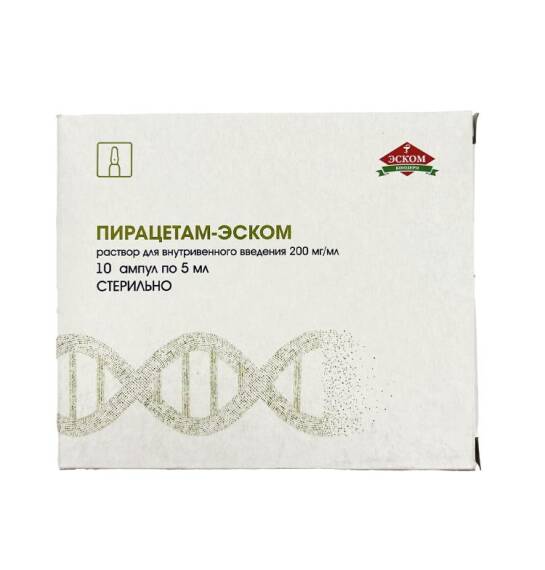 Pirasetam-Eskom 20% 5 ml N10 ampul - 1