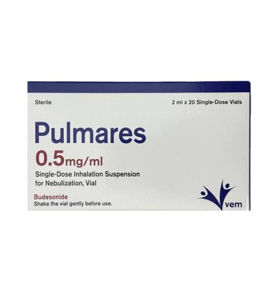 Pulmares 0,5 mq 2 ml N20 flakon - 1