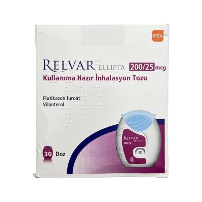RELVAR ELLIPTA 200/25MKG 30 DOZ INGALYASIYA TOZU - 