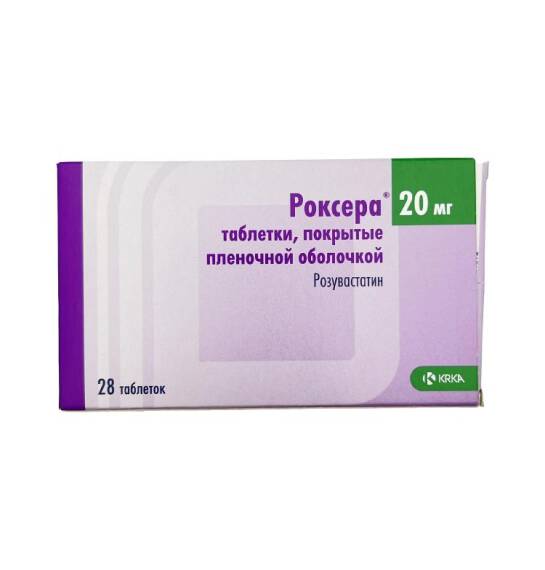 Roksera 20 mq N28 tablet (krka) - 1