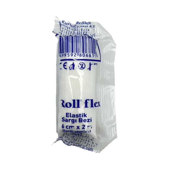 Roll Flex Elastik Sarğı Bezi-Steril Bint 6sm-2m - 1