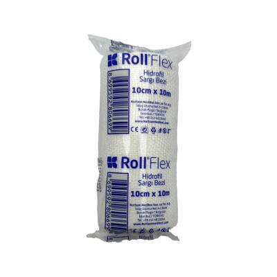 Roll Flex Hidrofil sarğı bezi-steril bint 10sm-10m - ROLL