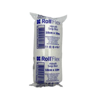 Roll Flex Hidrofil sarğı bezi-steril bint 10sm-10m - ROLL