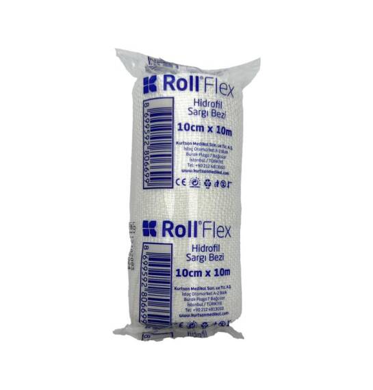 Roll Flex Hidrofil sarğı bezi-steril bint 10sm-10m - 1