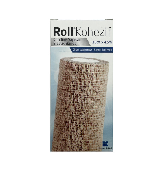 Roll Kohezif yapışqanlı elastik sarğı 10sm-4,5m - ROLL