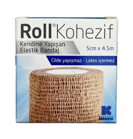 Roll Kohezif yapışqanlı elastik sarğı 5sm-4,5m - 1