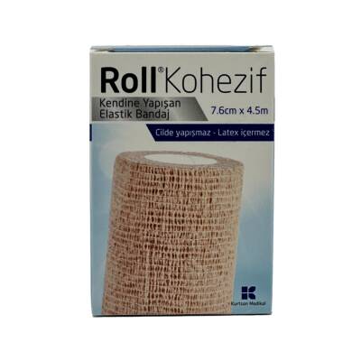 Roll Kohezif yapışqanlı elastik sarğı 7,6sm-4,5m - ROLL