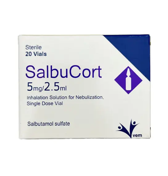 SALBUCORT 5MG 2,5ML N20 FLK - 1