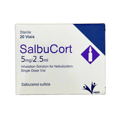 SALBUCORT 5MG 2,5ML N20 FLK - 