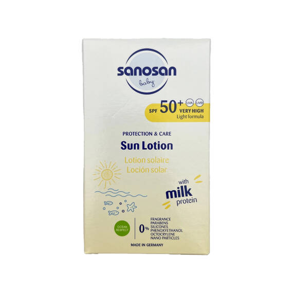SANOSAN BABY 2452 PROTECTION CARE SUN LOTION SPF50+UVA UVB 100ML - 1
