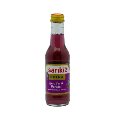 Sarıkız Qara tut və Qarağat qazlı su 200 ml - 2