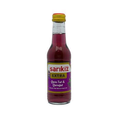 Sarıkız Qara Tut və Qarağat Qazlı Su, 200 ml - SARIKIZ 