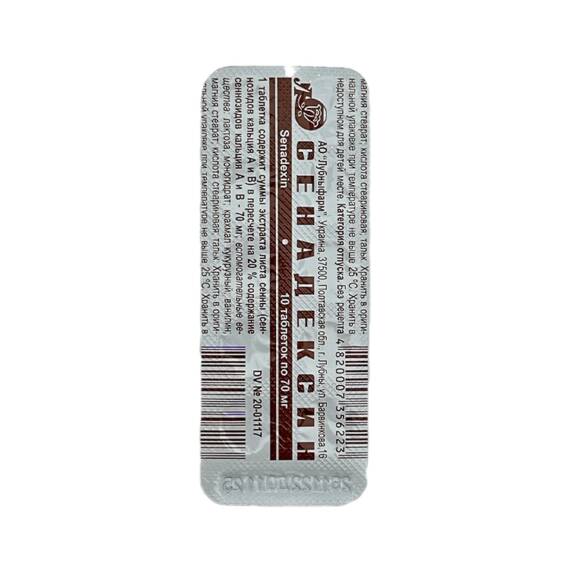 SENADEKSIN 70MG N10 TB - 1