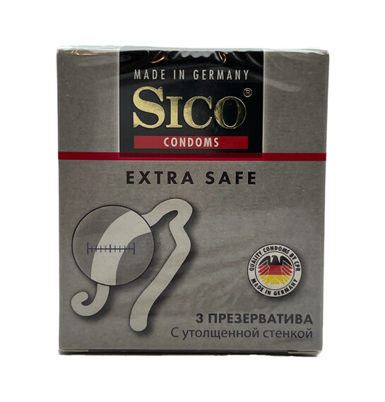 Sico ekstra güvənli prezervativ 3 ədədli. - SICO