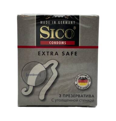 Sico ekstra güvənli prezervativ 3 ədədli. - SICO