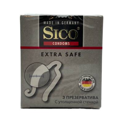 Sico ekstra güvənli prezervativ 3 ədədli. - SICO