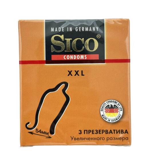 Sico extra böyük ölçü prezervativ 3 ədədli. - 1