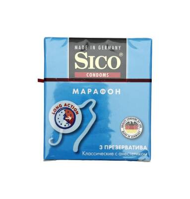 Sico gecikdirici tərkibli prezervativ 3 ədədli. - SICO