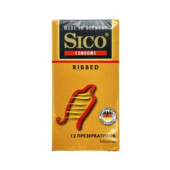 Sico halqalı və yivli prezervativ 12 ədədli. - 1