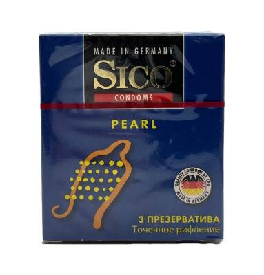 Sico nöqtəli və yivli prezervativ 3 ədədli. - SICO