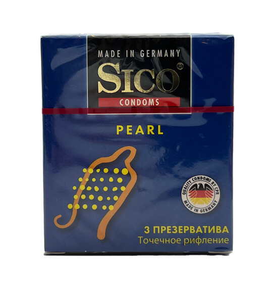 Sico nöqtəli və yivli prezervativ 3 ədədli. - SICO