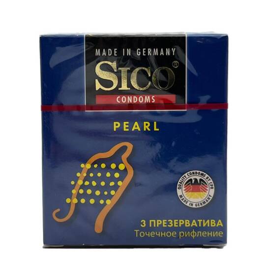 Sico nöqtəli və yivli prezervativ 3 ədədli. - 1