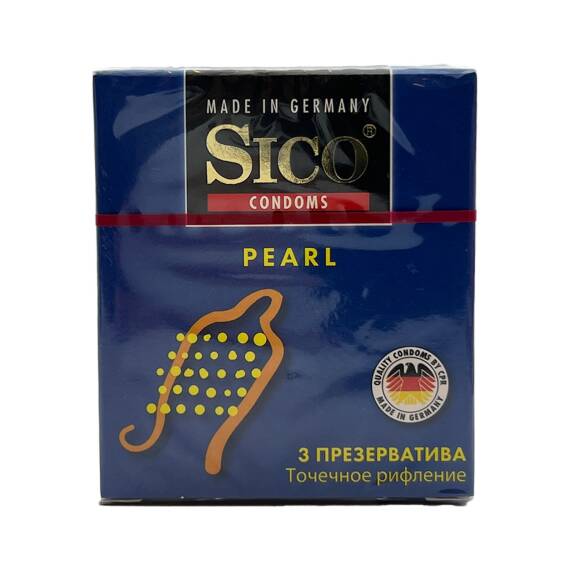 Sico nöqtəli və yivli prezervativ 3 ədədli. - 1