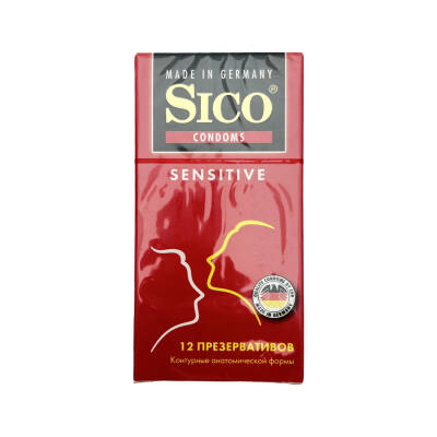 Sico sensitiv prezervativ 12 ədədli. - SICO