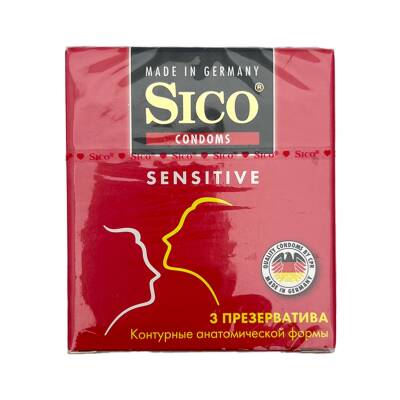Sico sensitiv prezervativ 3 ədədli. - SICO