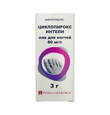 SIKLOPIROKS INTELI 80MG 3GR LAK - 