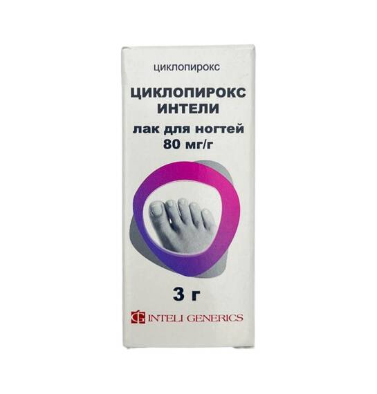 SIKLOPIROKS INTELI 80MG 3GR LAK - 1