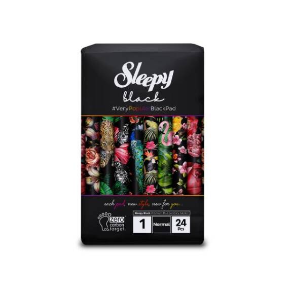 Sleepy Black gigiyenik qadın bez normal 24 ədəd N1 - 1